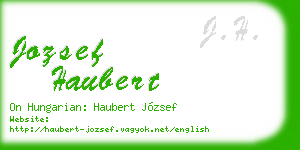 jozsef haubert business card